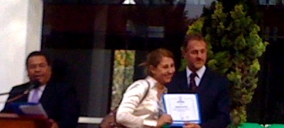 Reconocimiento del Alcalde de Miraflores al Proyecto Tango, Salud y Belleza