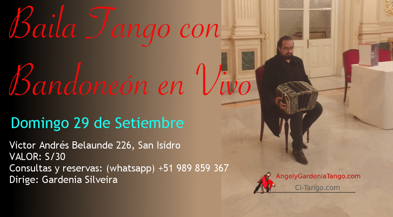 Bandoneón en Vivo este Domingo en Citango