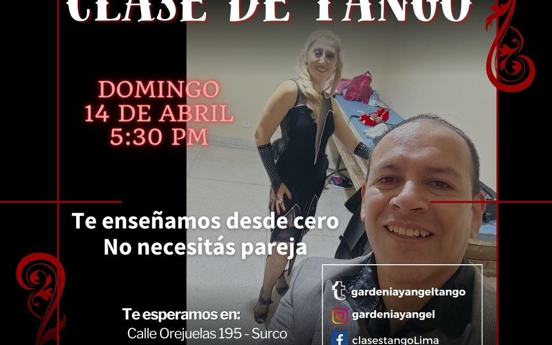 Nuevo grupo de clases de tango nivel básico en Santiago de surco